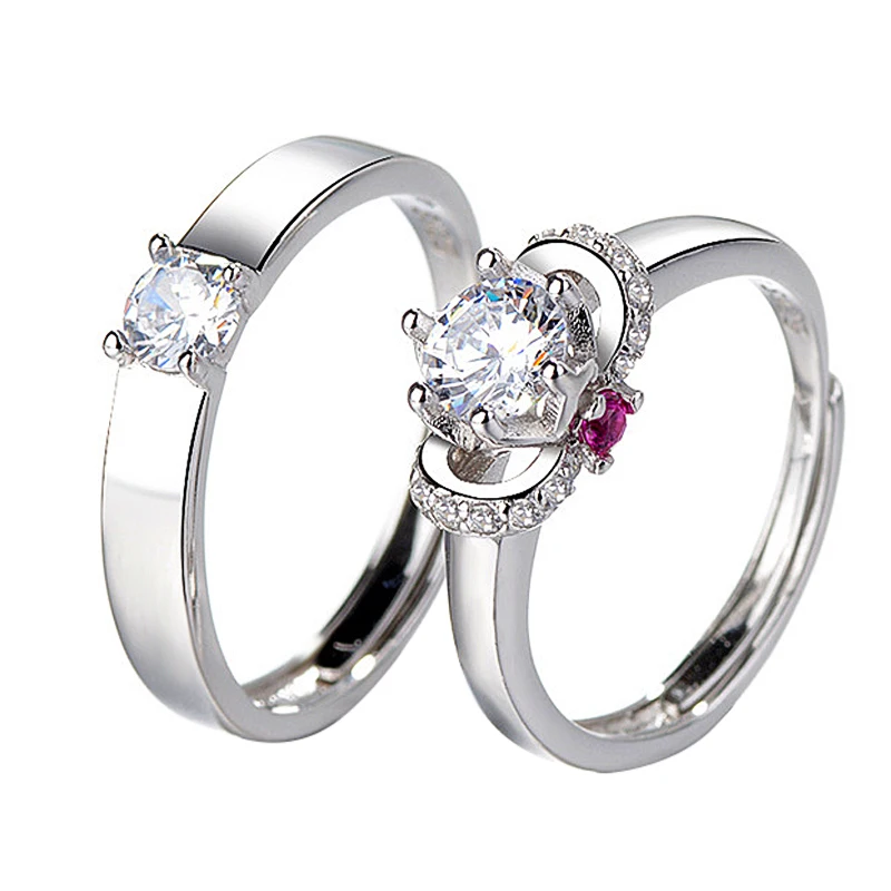 Charare Sterling Silver Adjustable Couple Wedding Ring
Charare Sterling Silver Adjustable Couple Wedding Ring