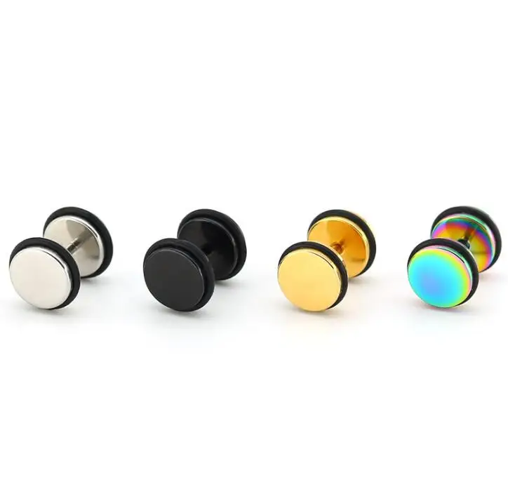 Stainless Steel Fake Ear Plugs Screw Round Barbell Earring With O rings Ear Expanders Earrings Body Jewelry Men Women
Stainless Steel Fake Ear Plugs Screw Round Barbell Earring With O rings Ear Expanders Earrings Body Jewelry Men Women