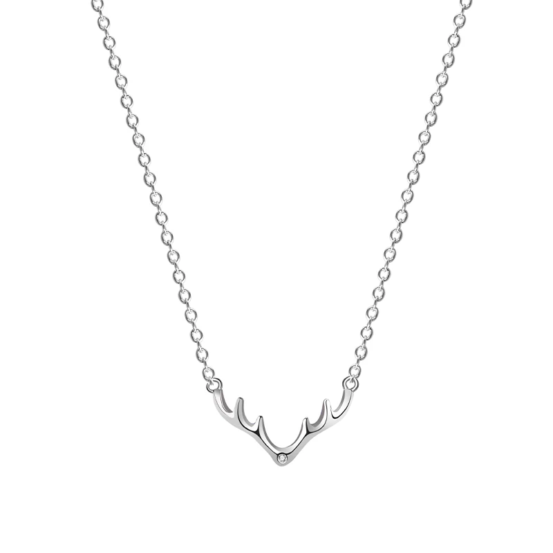 Minimalist Gold Plated 925 Sterling Silver Anlter Necklace for Christmas Gift
Minimalist Gold Plated 925 Sterling Silver Anlter Necklace for Christmas Gift