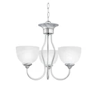 Large Bedroom Living Room 3 Alabaster White Glass Modern Luxury Led Lighting Ceiling Lamp Contemporary Chandelier