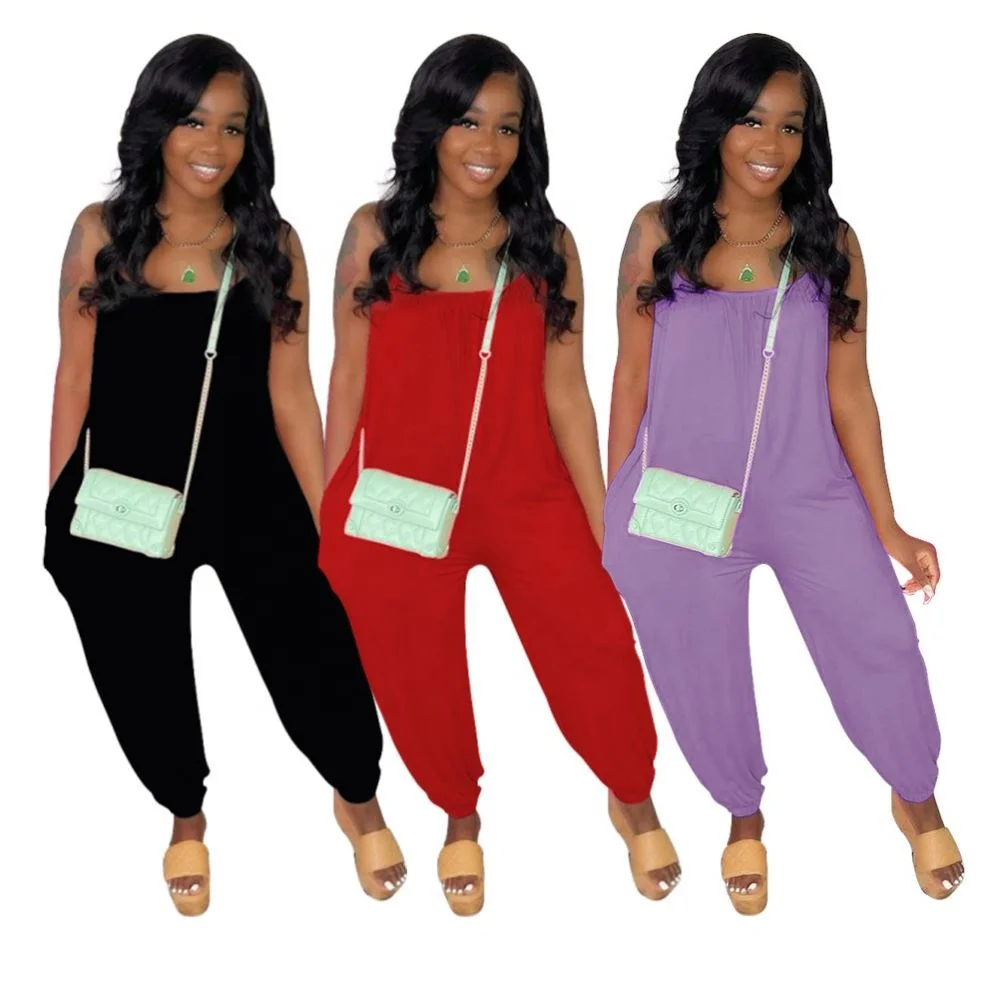 New Arrival Casual Loose Women's wear solid color fashion casual street jumpsuit Women's jumpsuits for summer 2021, As picture or customized make
New Arrival Casual Loose Women's wear solid color fashion casual street jumpsuit Women's jumpsuits for summer 2021, As picture or customized make