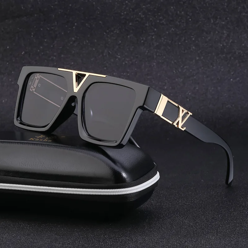 Cheap Fashion Vintage Black Metal Sun Glasses Luxury Square Large Frame Unisex sunglasses for 2022
Cheap Fashion Vintage Black Metal Sun Glasses Luxury Square Large Frame Unisex sunglasses for 2022