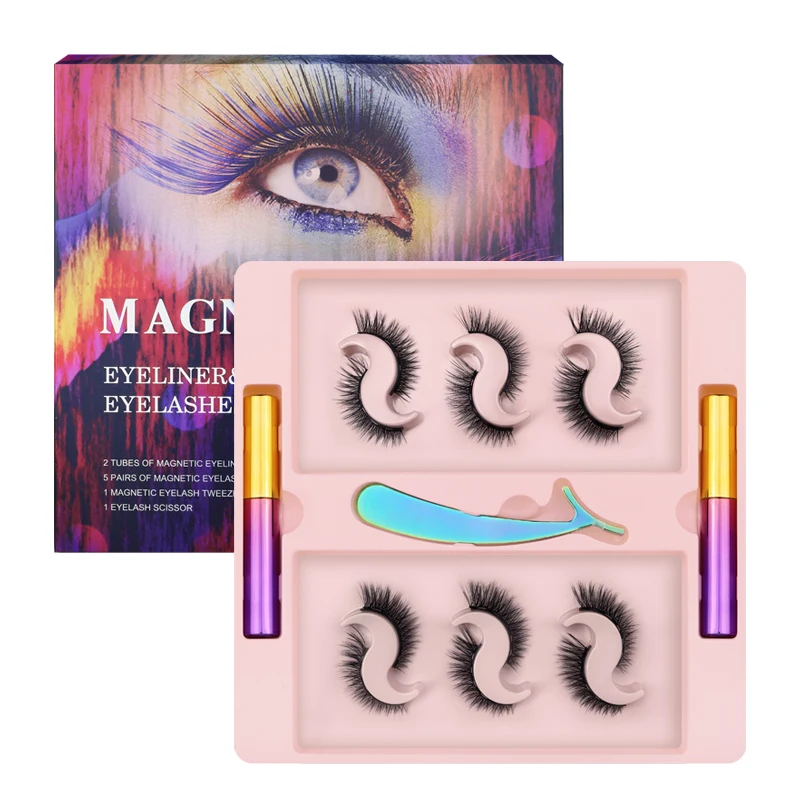 2021 New private label magnetic eyelashes invisible magnetic eyelashes kit magnetic lashes kit, Natural black
2021 New private label magnetic eyelashes invisible magnetic eyelashes kit magnetic lashes kit, Natural black