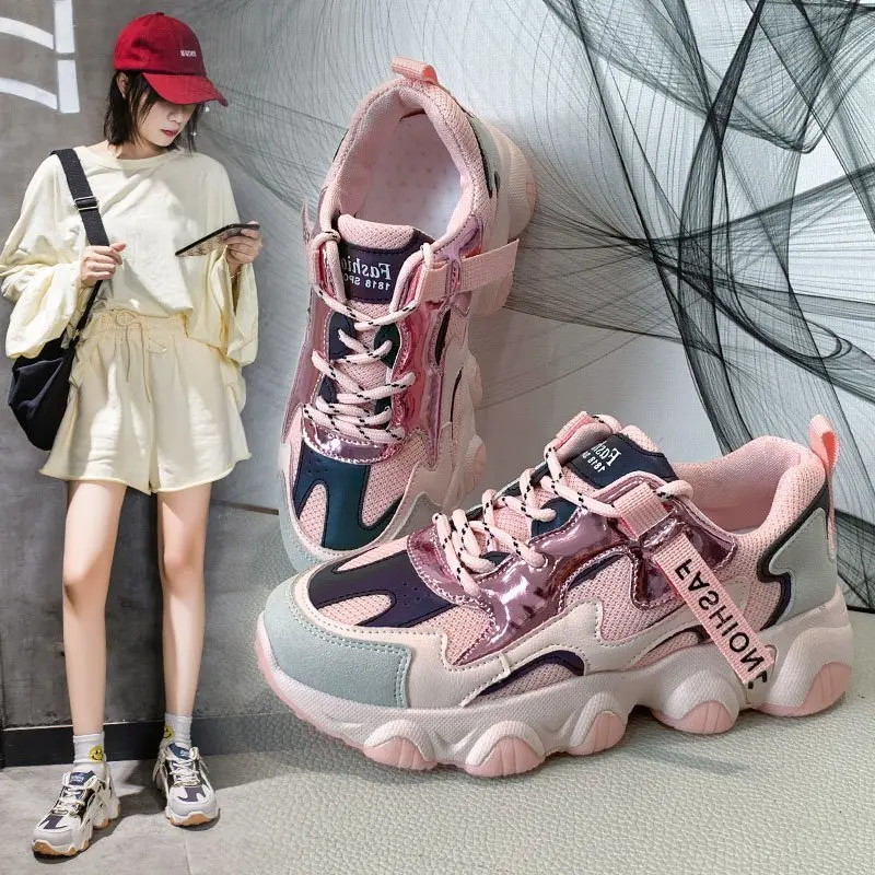OEM Stock 5 cm heel walking casual platform shoes ladies No brand sport fashion Sneakers height increasing shoes woman shoe
OEM Stock 5 cm heel walking casual platform shoes ladies No brand sport fashion Sneakers height increasing shoes woman shoe