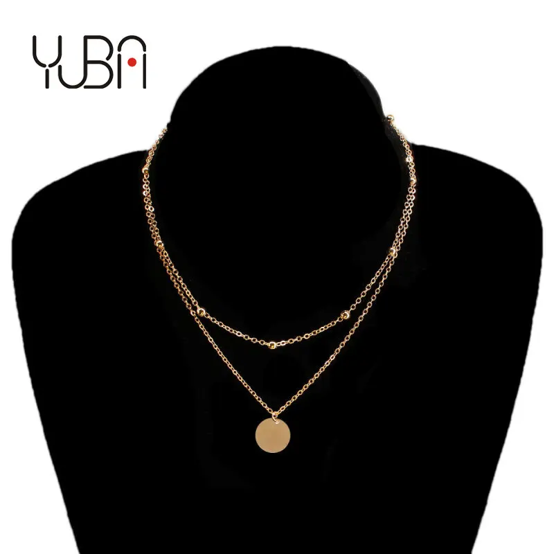 Fashion design alloy women necklace wholesale long chain girls necklace with small round metal piece pendant jewelry
Fashion design alloy women necklace wholesale long chain girls necklace with small round metal piece pendant jewelry