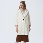 Korean Style Fashion Luxury Womens Warm Winter Coats Button Long Women's Coat