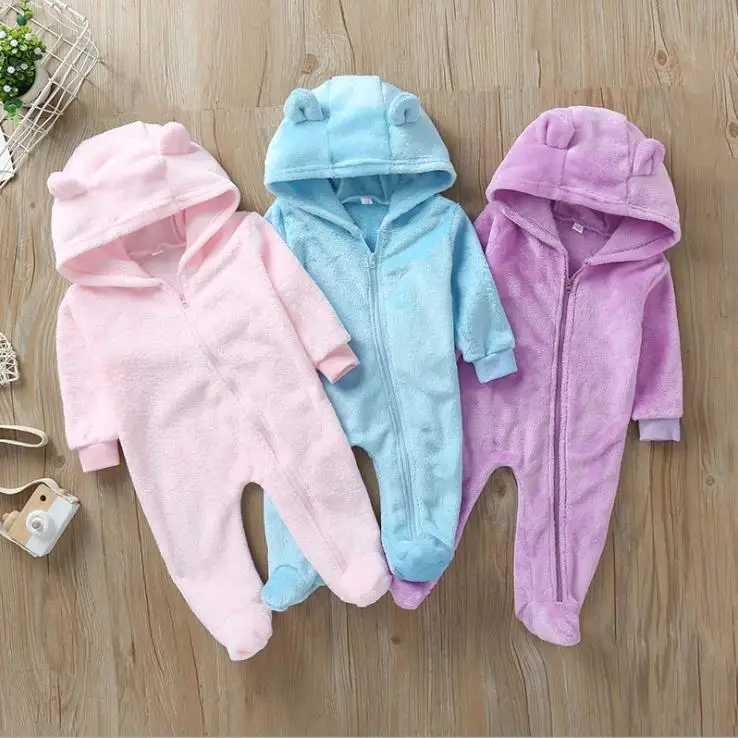 Long-sleeved Comfortable Hooded Baby Girls' Rompers Autumn Newborn Baby Clothes With Zipper, Pink / light blue/purple
Long-sleeved Comfortable Hooded Baby Girls' Rompers Autumn Newborn Baby Clothes With Zipper, Pink / light blue/purple