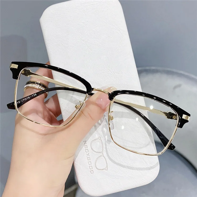 Half Frame Anti Blue Light Glasses Frame Iver Business Light Weight Blocking Can Be Equipped with Degrees Glasses Frame, Leopard black pink trans gold
Half Frame Anti Blue Light Glasses Frame Iver Business Light Weight Blocking Can Be Equipped with Degrees Glasses Frame, Leopard black pink trans gold