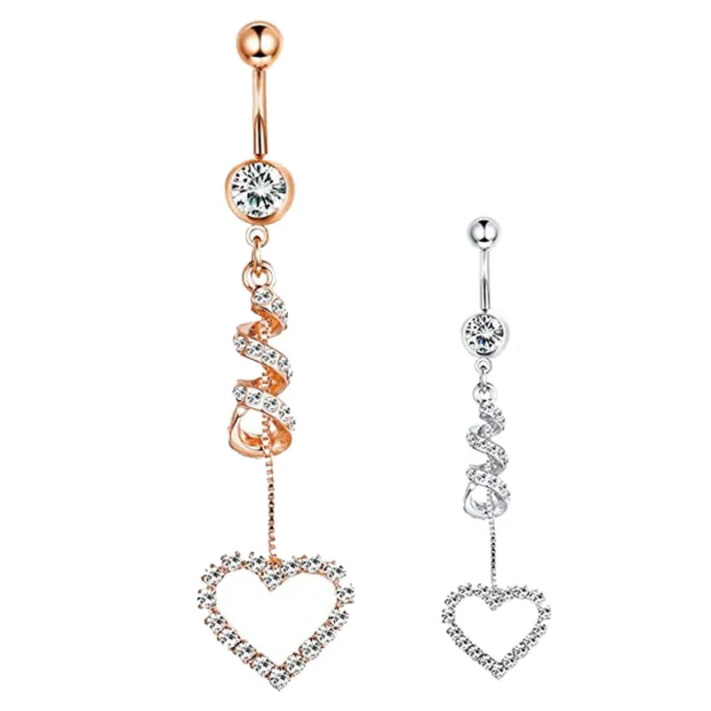 Wholesale Sexy Twist Chain Pendant Belly Button Bar Fashion Stainless Steel Womens Belly Navel Ring Body Piercing Jewelry
Wholesale Sexy Twist Chain Pendant Belly Button Bar Fashion Stainless Steel Womens Belly Navel Ring Body Piercing Jewelry
