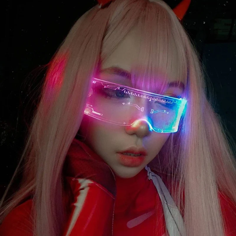 LED Luminous Sunglasses Vintage Punk Goggles Men Women Fashion Party Christmas Colorful Light Up Glasses Shades UV400
LED Luminous Sunglasses Vintage Punk Goggles Men Women Fashion Party Christmas Colorful Light Up Glasses Shades UV400