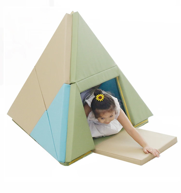 Indoor Kids Soft Play Equipment Multi functional Baby Folding Tumbling Mat Soft Play Boat or Tent for Kids Active Play, Red, green, blue or customized color
Indoor Kids Soft Play Equipment Multi functional Baby Folding Tumbling Mat Soft Play Boat or Tent for Kids Active Play, Red, green, blue or customized color