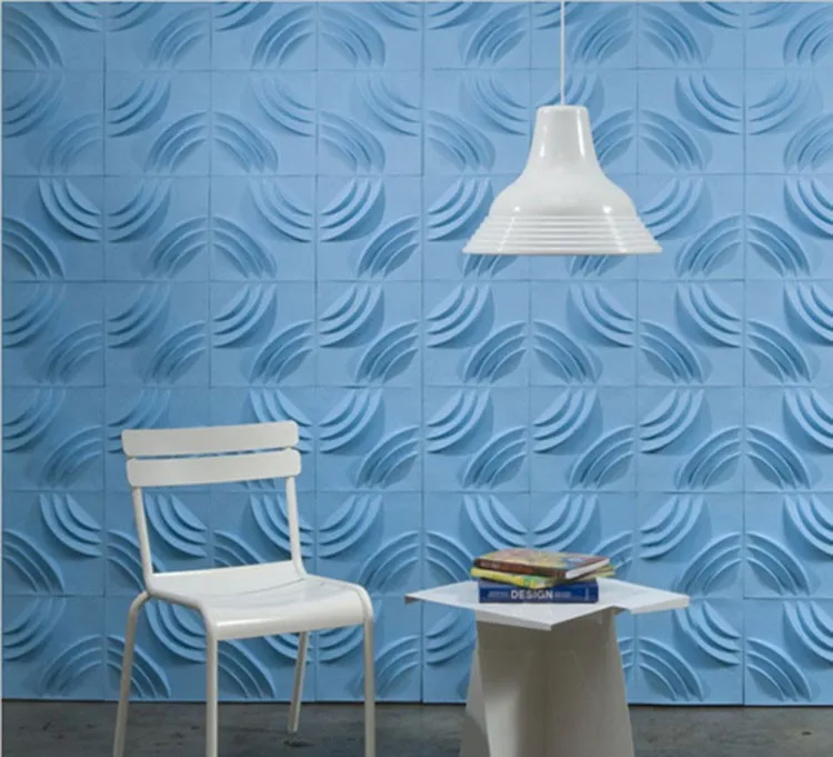 Various Color PVC Texture 3d Wall Panels for Home Decoration
