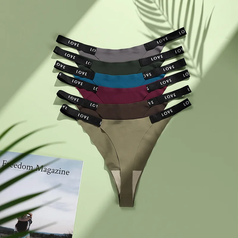 Wholesale Woman Seamless Panties Female Comfortable Solid Color Letter Cotton Thongs For Women
Wholesale Woman Seamless Panties Female Comfortable Solid Color Letter Cotton Thongs For Women