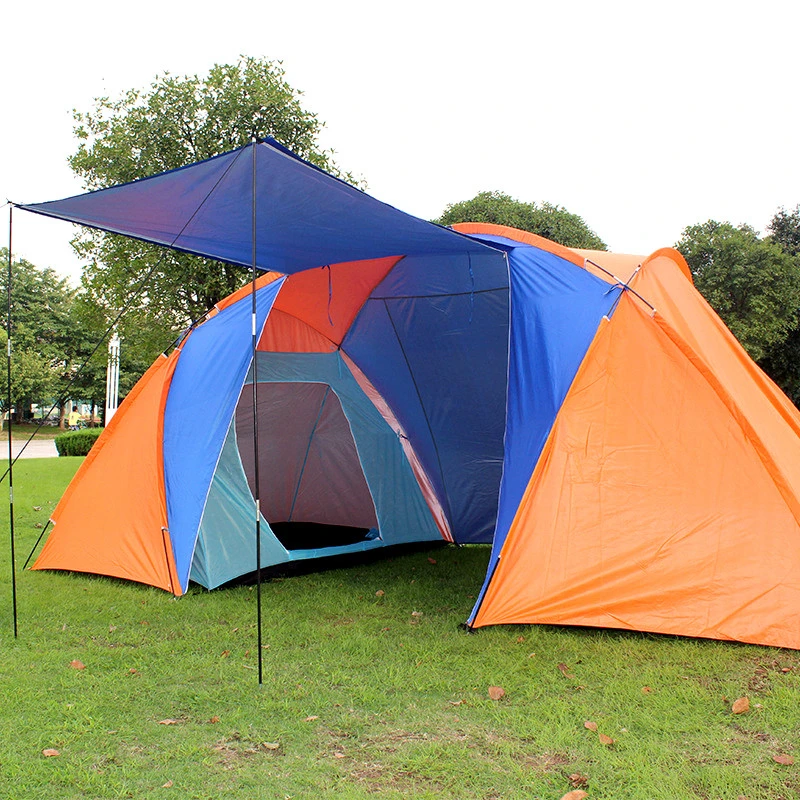 5-8 Person Big Camping Tent Double Layer Waterproof Two Bedrooms Travel Tent for Family Party Travel Fishing 420x220x175CM, Orange+blue
5-8 Person Big Camping Tent Double Layer Waterproof Two Bedrooms Travel Tent for Family Party Travel Fishing 420x220x175CM, Orange+blue