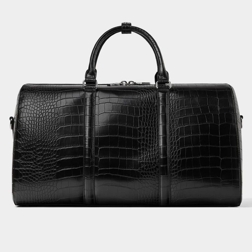 crocodile duffle bag