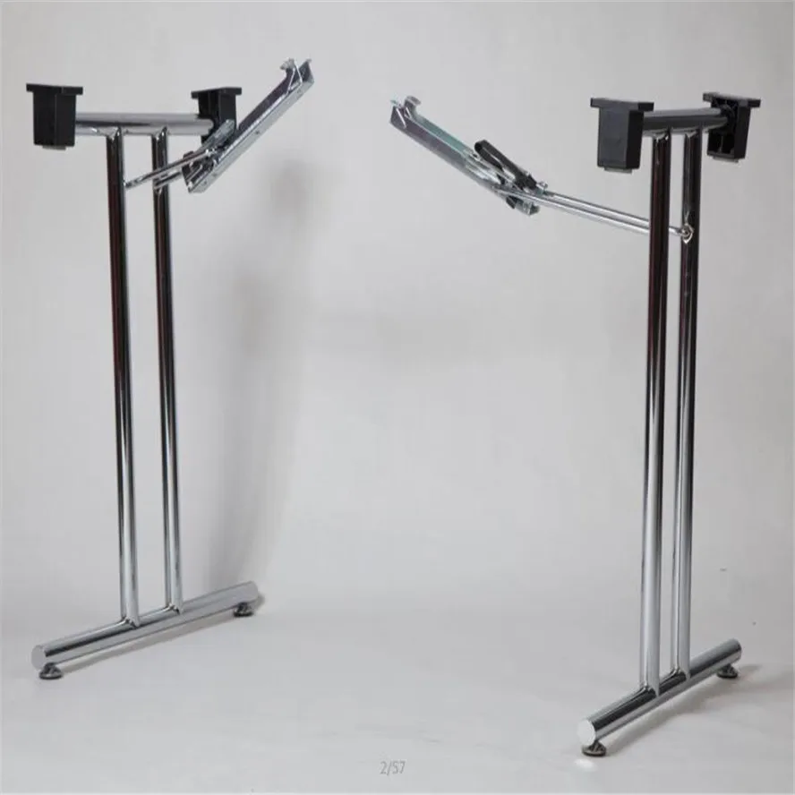 Cheap Chrome Metal Folding Table Legs Used In Foldable Office Desk