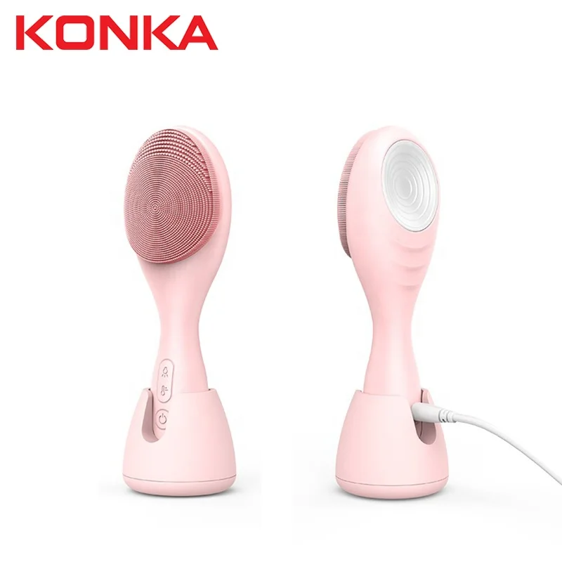 KONKA Facial Cleansing Brush Sonic Vibration Face Brush IPX6 Waterproof Silicone Face Brush for Deep Cleaning, USB Recharge, Pink
KONKA Facial Cleansing Brush Sonic Vibration Face Brush IPX6 Waterproof Silicone Face Brush for Deep Cleaning, USB Recharge, Pink