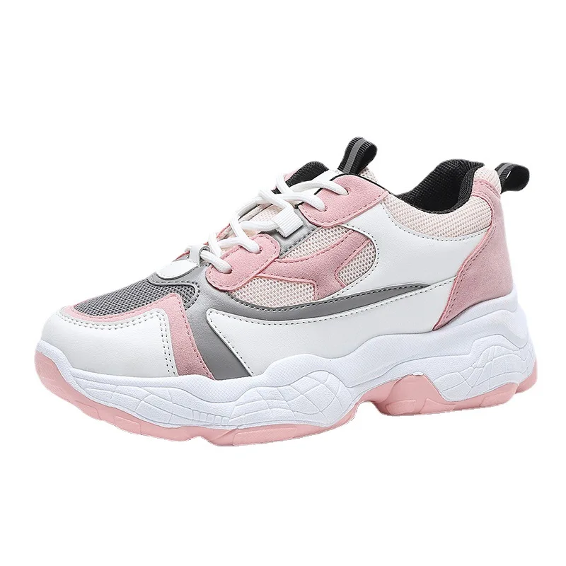 Wholesale Pink Casual Sneakers Ladies Footwear Chunky Running Sports Shoes For Women
Wholesale Pink Casual Sneakers Ladies Footwear Chunky Running Sports Shoes For Women