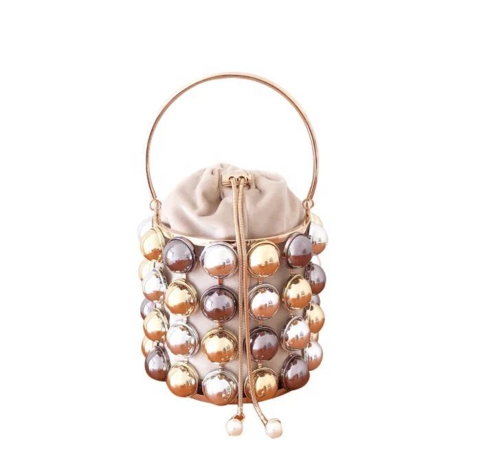 2021 European And American All-match Female Summer New Net Red Bucket Diagonal Portable Pearl Bag, As pictures
2021 European And American All-match Female Summer New Net Red Bucket Diagonal Portable Pearl Bag, As pictures