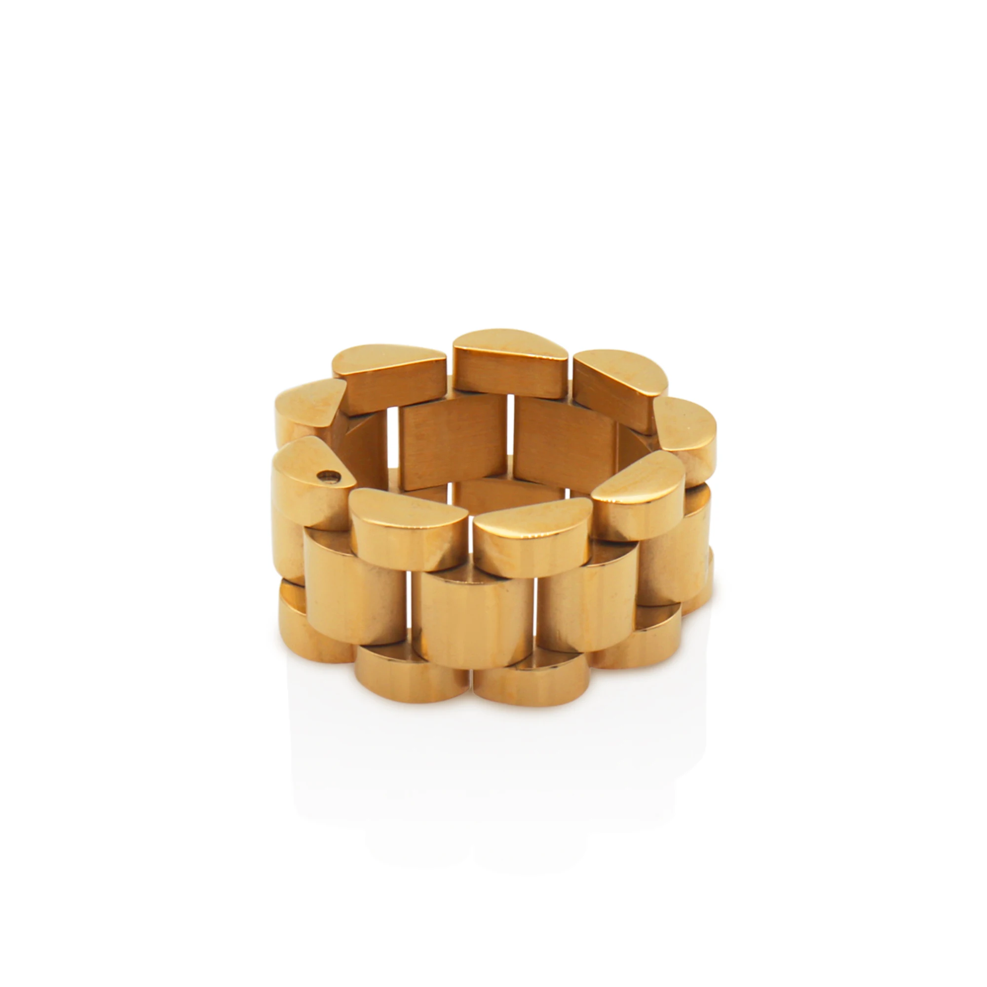 Chris April in stock luxury 316L stainless steel minimalist PVD gold plated Watch strap chain ring jewelry
Chris April in stock luxury 316L stainless steel minimalist PVD gold plated Watch strap chain ring jewelry