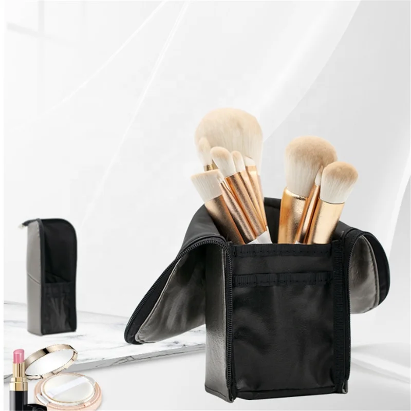 BS-MALL Portable Travel Makeup Brush Bag Waterproof Stand-Up Makeup Brush Pouch OEM Custom Logo Zipper Pouch Makeup Brush Bag, Black
BS-MALL Portable Travel Makeup Brush Bag Waterproof Stand-Up Makeup Brush Pouch OEM Custom Logo Zipper Pouch Makeup Brush Bag, Black