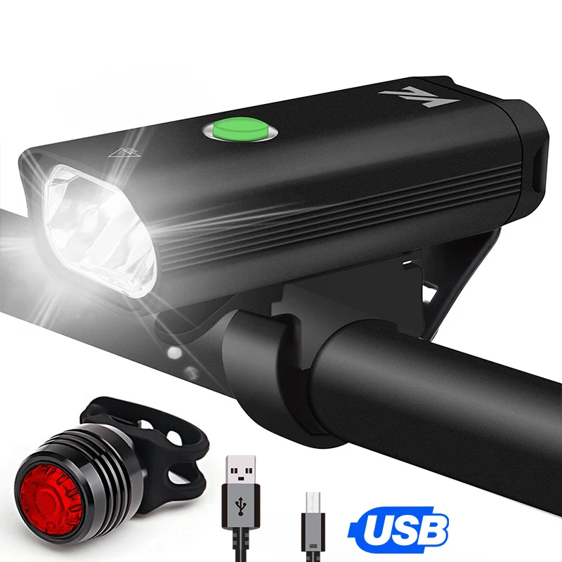 VICTGOAL LED Bike Light USB Rechargeable Bike Light Set Front LED Rear Light, Black/blue
VICTGOAL LED Bike Light USB Rechargeable Bike Light Set Front LED Rear Light, Black/blue