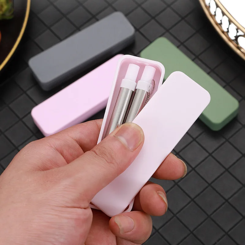 2020 new straw with box and brus cute small foldable stainless steel collapsable straw, Silver
2020 new straw with box and brus cute small foldable stainless steel collapsable straw, Silver