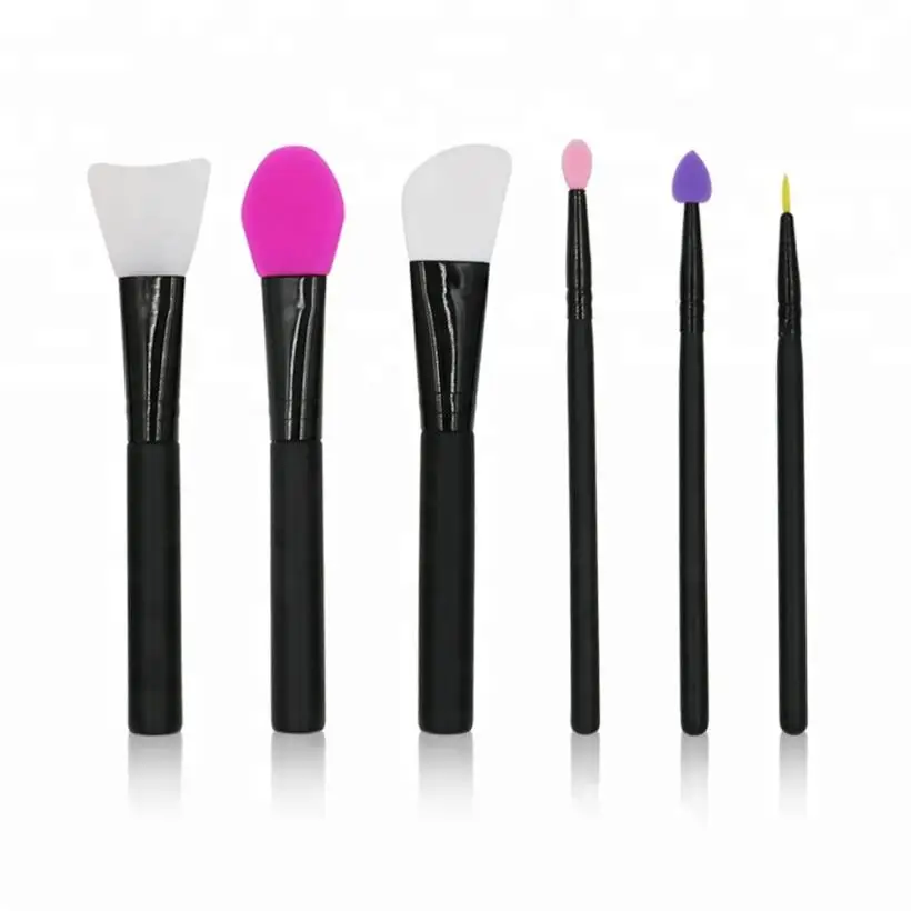 Professional Eco-Friendly Make Up Black Wood Handle Cosmetic Kits Facial Applicator White Silicone Head Mask Face brush Set, Pink / red/white /blue/ purple/green
Professional Eco-Friendly Make Up Black Wood Handle Cosmetic Kits Facial Applicator White Silicone Head Mask Face brush Set, Pink / red/white /blue/ purple/green