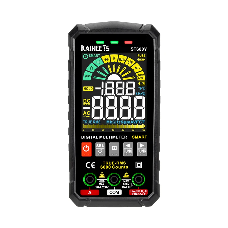 High Precision Multimetro Kaiweets ST600Y Home Using True RMS Smart Digital Multimeters
High Precision Multimetro Kaiweets ST600Y Home Using True RMS Smart Digital Multimeters