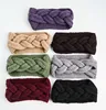 2019 Big Bow Fish Bones Winter Girl Knit Headbands Warm Crochet Elastic Hair Band Handmade Turban Wide Size Headwear