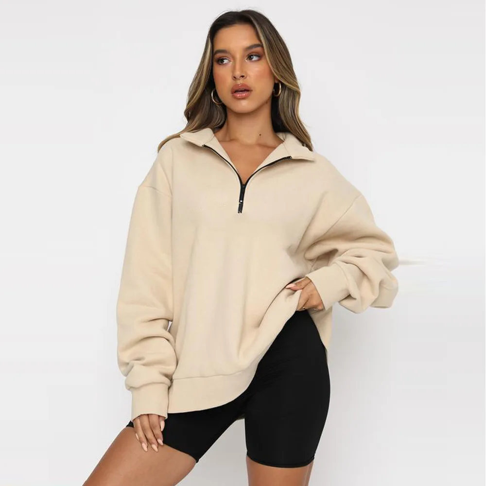 2021 autumn and winter new pullover hoodie loose yoga wear versatile leisure fitness running sports coat women, Customized colors
2021 autumn and winter new pullover hoodie loose yoga wear versatile leisure fitness running sports coat women, Customized colors