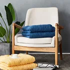 Autumn And Winter lazy blanket plus velvet twisted knit wool blanket