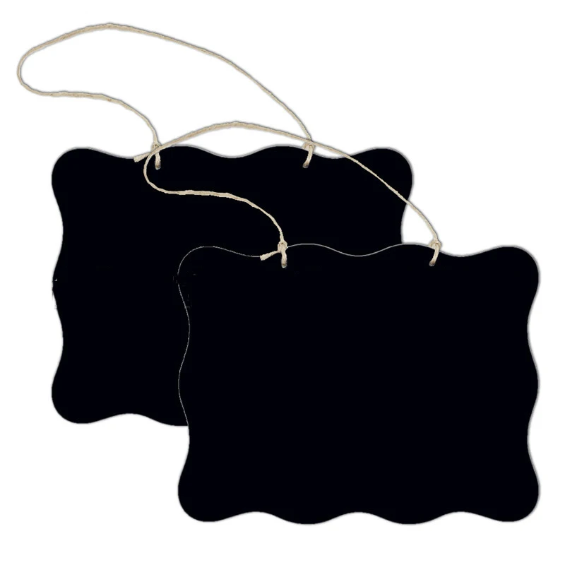Wooden crafts creative chalkboard pendant message board rope blackboard home decor work card, Black
Wooden crafts creative chalkboard pendant message board rope blackboard home decor work card, Black