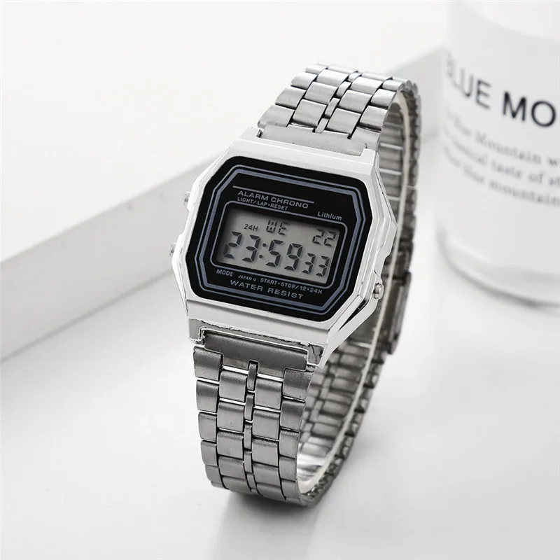 Fashion Chronograph Led Waterproof Brand Digital Military Watch Stop Watch Digital Stopwatch Men Wristwatch Digital Watch, As pictures showed
Fashion Chronograph Led Waterproof Brand Digital Military Watch Stop Watch Digital Stopwatch Men Wristwatch Digital Watch, As pictures showed