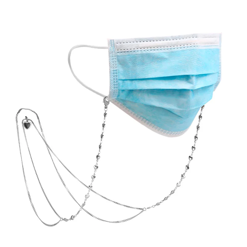 Stainless Steel Heart Shape Chain For Glasses Fashion Women Eye Glasses Mask Holder Chain Eyewear Glasses Strap Accessories, Steel color(accept customized)
Stainless Steel Heart Shape Chain For Glasses Fashion Women Eye Glasses Mask Holder Chain Eyewear Glasses Strap Accessories, Steel color(accept customized)