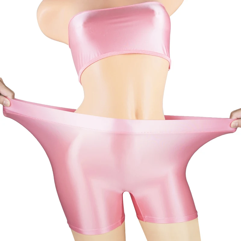 sexy lingeries women glossy silk bandeau top & tight shorts boxer 2 piece lingerie set Japanese swimsuit, Black blue pink red gray brown white
sexy lingeries women glossy silk bandeau top & tight shorts boxer 2 piece lingerie set Japanese swimsuit, Black blue pink red gray brown white