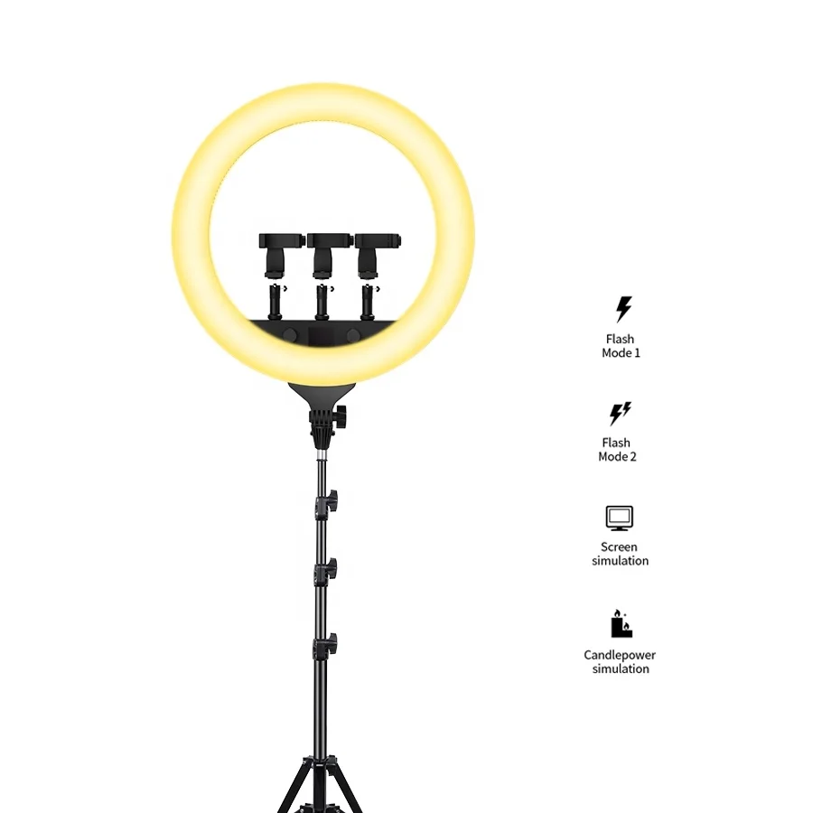 Modern design fashion style rotating rechargeable mobile ring light ring light, Black
Modern design fashion style rotating rechargeable mobile ring light ring light, Black