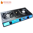 Gas Burner 3 Stove Burners CNJG Indoor Home Use Design Stainless Steel Table 3 Burner Gas Stove