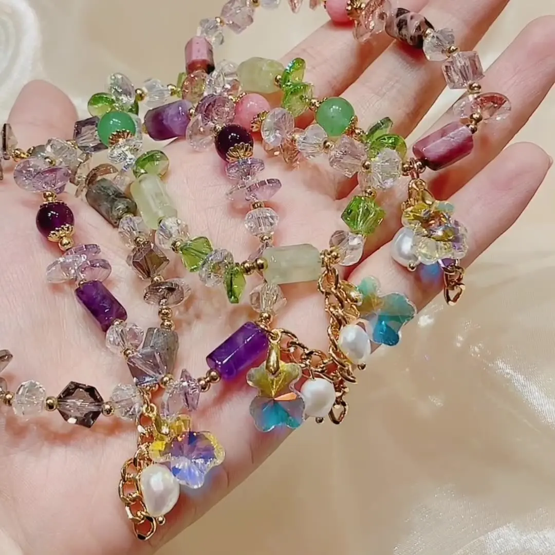 New Crystal Bracelet Female Super Flash Symphony Bear Prehnite Bracelet Gray Moonlight Amethyst Student Girl Hand Jewelry
New Crystal Bracelet Female Super Flash Symphony Bear Prehnite Bracelet Gray Moonlight Amethyst Student Girl Hand Jewelry
