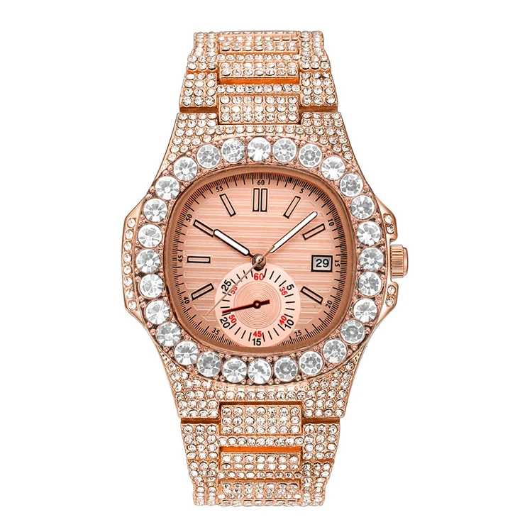 Bling Rainbow Diamond Rhinestone Gold Color Hip Hop Watch For Men Quartz Wristwatch Gifts
Bling Rainbow Diamond Rhinestone Gold Color Hip Hop Watch For Men Quartz Wristwatch Gifts