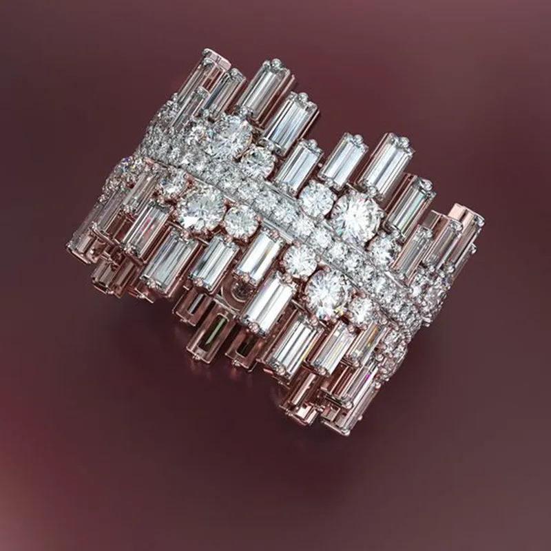 JuHu Luxury Irregular Shape Women's Love Ring Round Square Cubic Zirconia Wedding Engagement Ring, Picture shows
JuHu Luxury Irregular Shape Women's Love Ring Round Square Cubic Zirconia Wedding Engagement Ring, Picture shows
