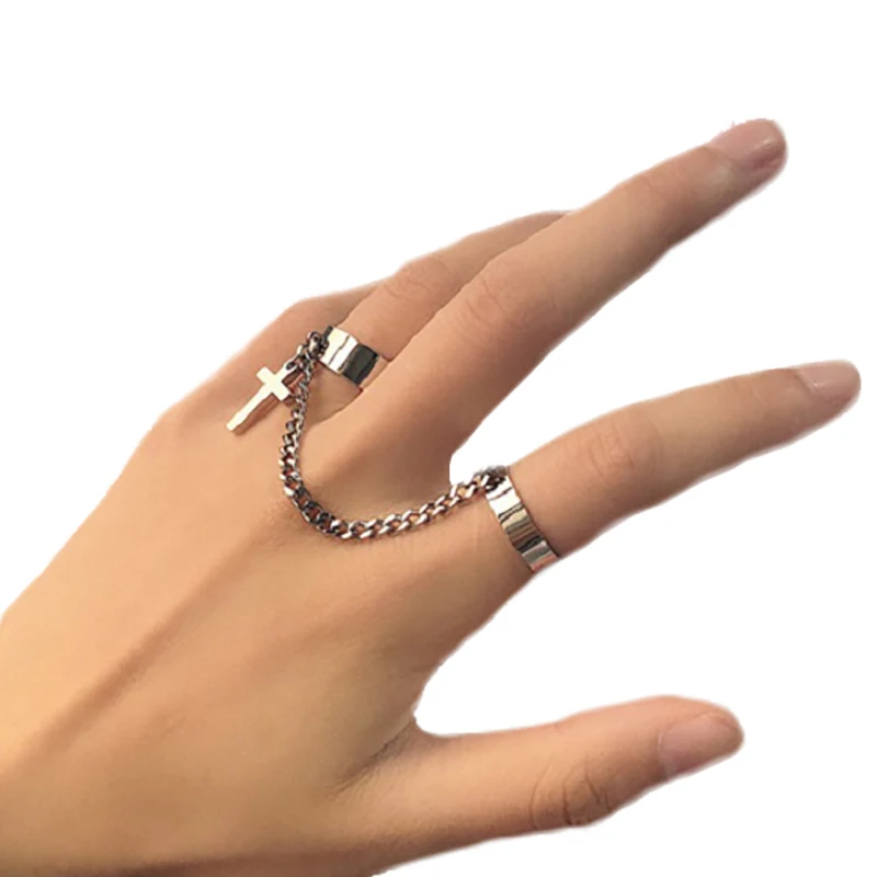 Double Finger 6cm Chain Rings for Women Ring Set Tassel Punk Jewelry Fashion HipHop Jewelry Custom Finger Rings Stainless Steel
Double Finger 6cm Chain Rings for Women Ring Set Tassel Punk Jewelry Fashion HipHop Jewelry Custom Finger Rings Stainless Steel