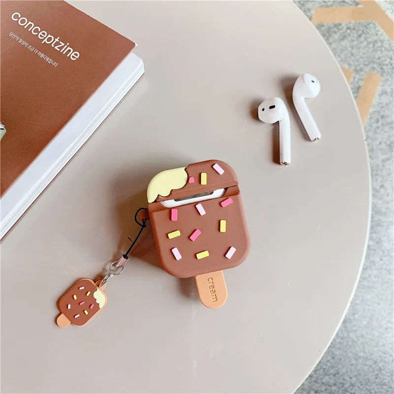 3D Ice Cream Case For AirPods 1 2 Soft Silicone Cute Cover Earphone Charging Box Protective Shell For AirPods Pro
3D Ice Cream Case For AirPods 1 2 Soft Silicone Cute Cover Earphone Charging Box Protective Shell For AirPods Pro