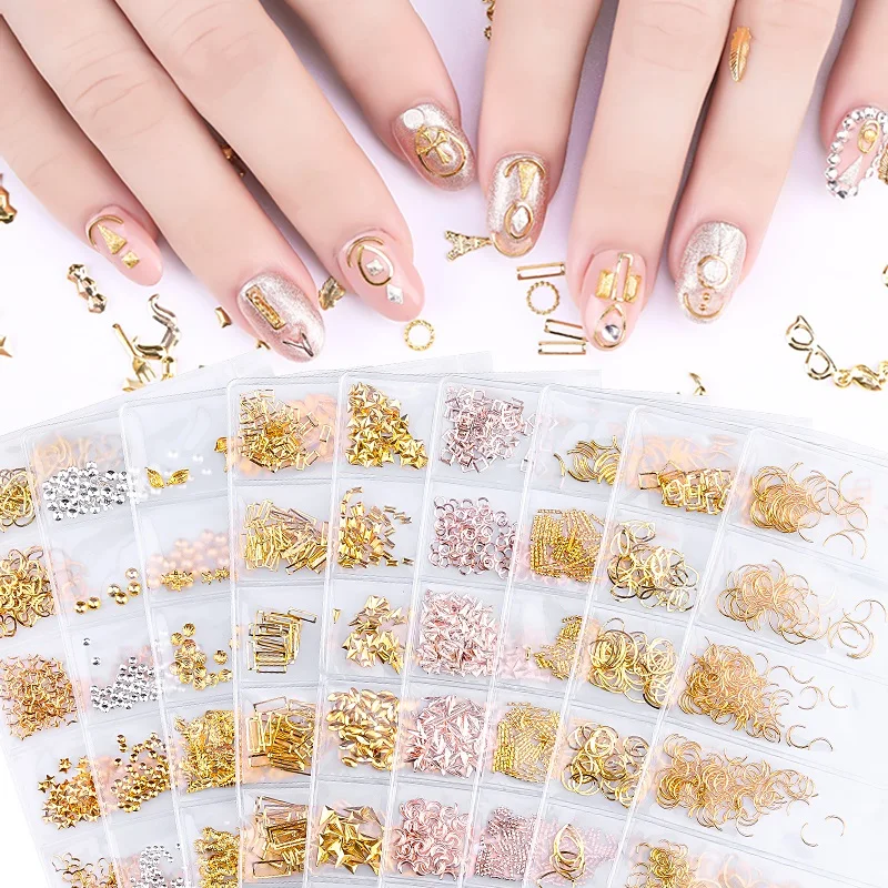 NA009 10 styles/bag 3D Nail Art Metal Rivets Nail Studs Round Animal Moon Decoration Sticker accessories for nails
NA009 10 styles/bag 3D Nail Art Metal Rivets Nail Studs Round Animal Moon Decoration Sticker accessories for nails