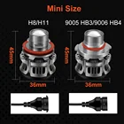 Led Bulb 9005 HB3 9006 HB4 H8 H9 H11 Led Projector Headlight Bulb LS40 Auto Fog Light LED Lamp With Lens CSP 3570 Chips