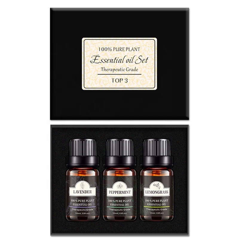 Factory Wholesale High Quality Eucalyptus Bergamot 3*10ml Essential Oil Set for Bathroom Massage
Factory Wholesale High Quality Eucalyptus Bergamot 3*10ml Essential Oil Set for Bathroom Massage