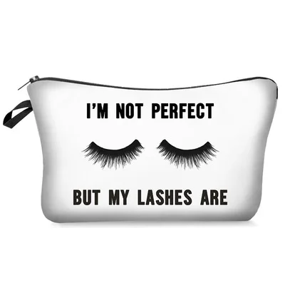 Large Trousse De Maquillage Capacity Ddigital Printing Eyelash Brush Eyelash Letters Portable Travel Cetosmic Wash Storage Bag
Large Trousse De Maquillage Capacity Ddigital Printing Eyelash Brush Eyelash Letters Portable Travel Cetosmic Wash Storage Bag