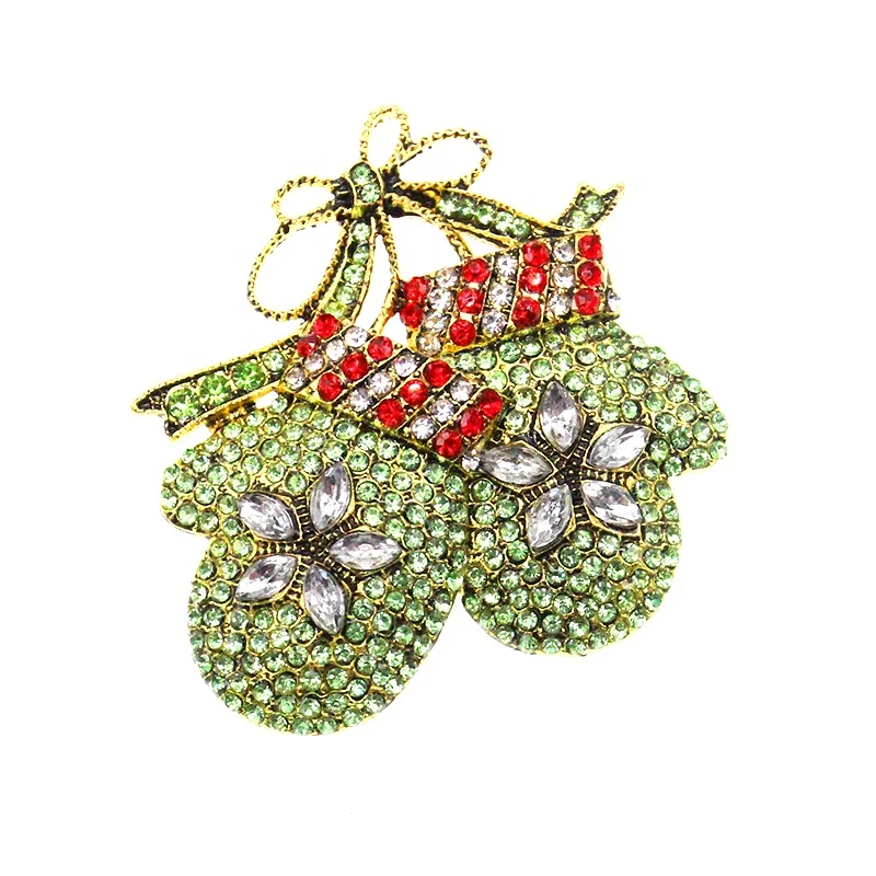 Green Double Rhinestone red Crystal Kids Flowers Five Stars Gloves Christmas Brooch pins
Green Double Rhinestone red Crystal Kids Flowers Five Stars Gloves Christmas Brooch pins
