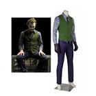 The Dark Knight Cosplay Costume The Joker Cosplay Jacket Shirt Pants Full Set for Adult Halloween Costume
