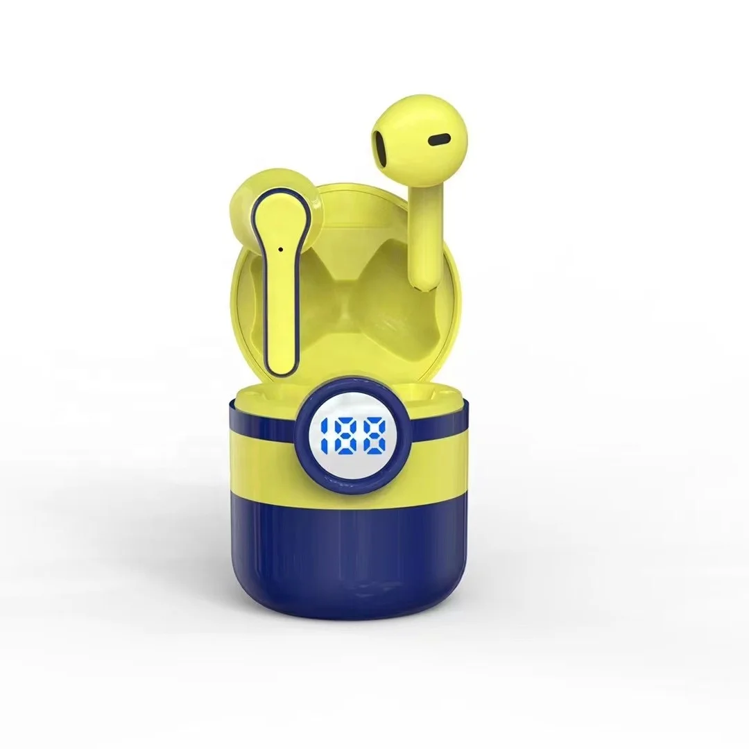 Pro 12 Cute Cartoon Design Small Yellow Man Blue tooth earbuds Sport Waterproof Earphone
Pro 12 Cute Cartoon Design Small Yellow Man Blue tooth earbuds Sport Waterproof Earphone